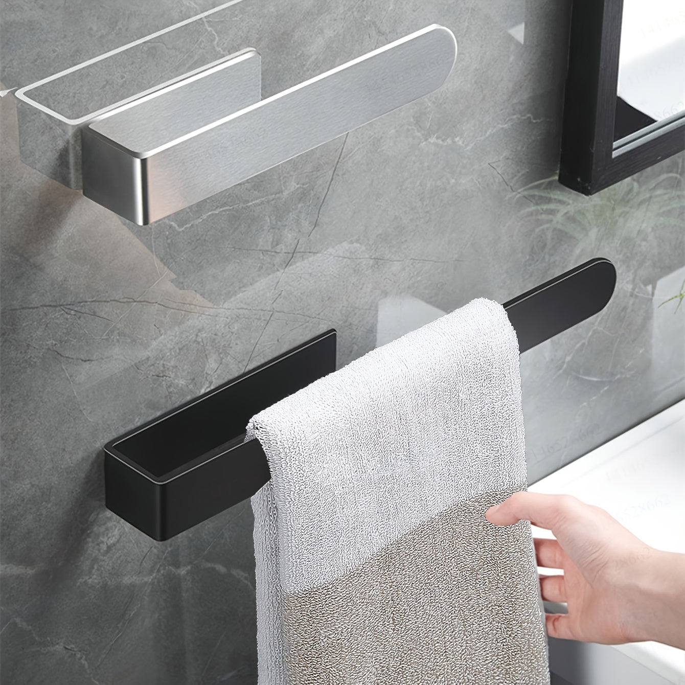 InoxDesign: Towel Holder for Bathroom – Elegant Stainless Steel Holder, No Installation Required & Multifunctional for Towels & Dish Towels