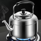 InoxGrande: Robust Stainless Steel Kettle 5 Liters, Compatible with Induction & Gas – for Restaurant & Home