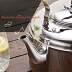 InoxGrande: Robust Stainless Steel Kettle 5 Liters, Compatible with Induction & Gas – for Restaurant & Home