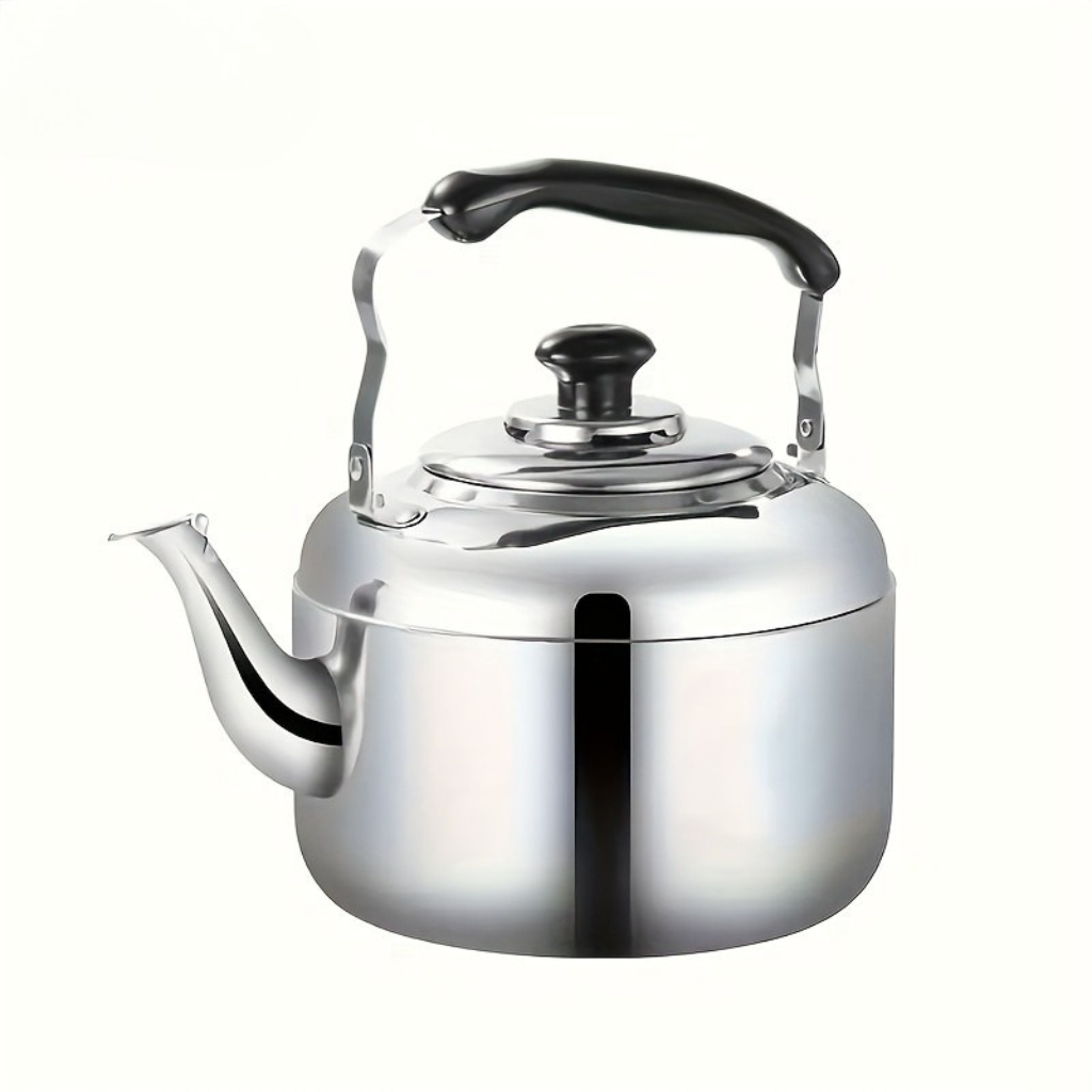 InoxGrande: Robust Stainless Steel Kettle 5 Liters, Compatible with Induction & Gas – for Restaurant & Home