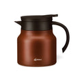 Teapot Stainless Steel 800 ml Vacuum Insulated with Infuser Black or Brown