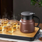 Teapot Stainless Steel 800 ml Vacuum Insulated with Infuser Black or Brown