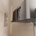 IntelligenteEcke: Bathroom Wall Shelves – Modern 2-Piece Set Made of Plastic, Floating & Space-Saving Without Drilling for Shower & Toilet