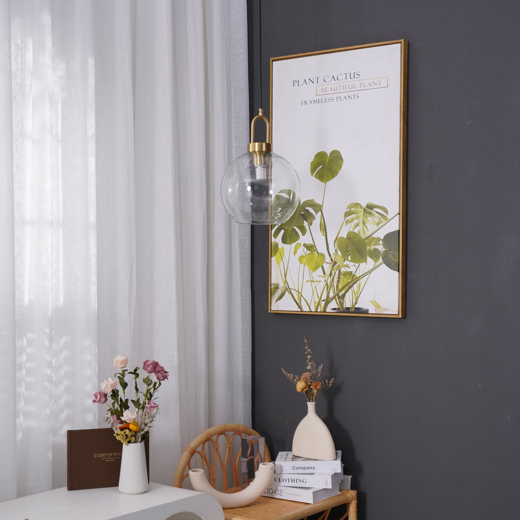 Iona Glass Globe Pendant Light