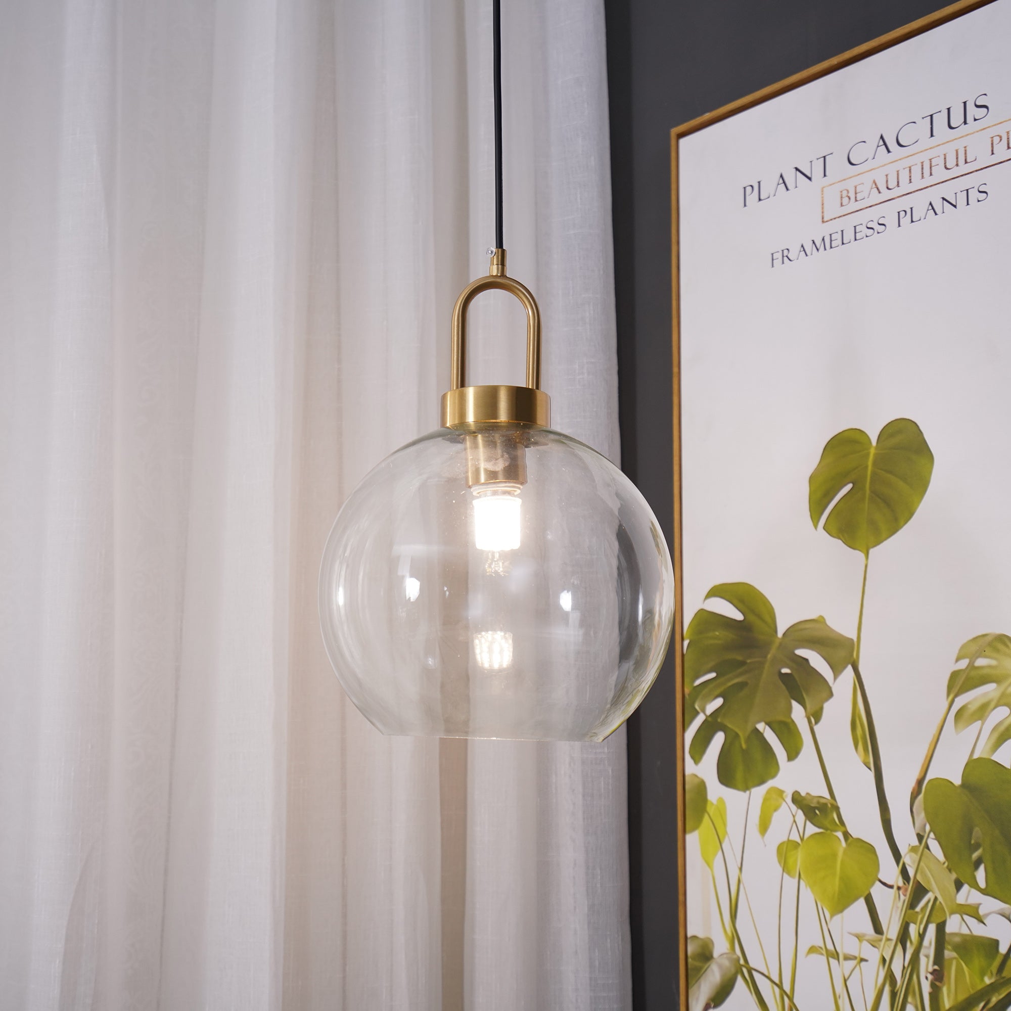 Iona Glass Globe Pendant Light