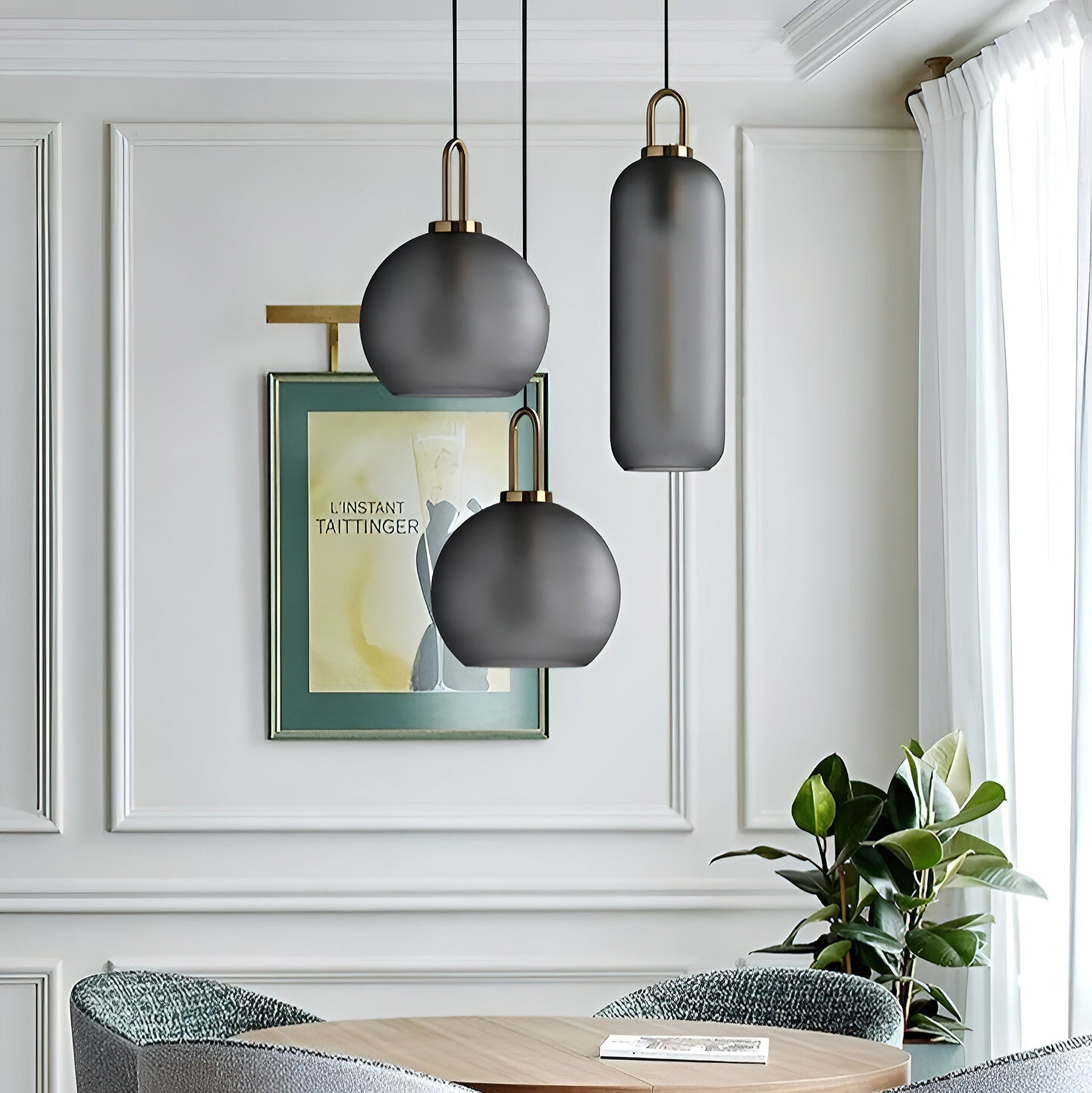 Iona Glass Globe Pendant Light