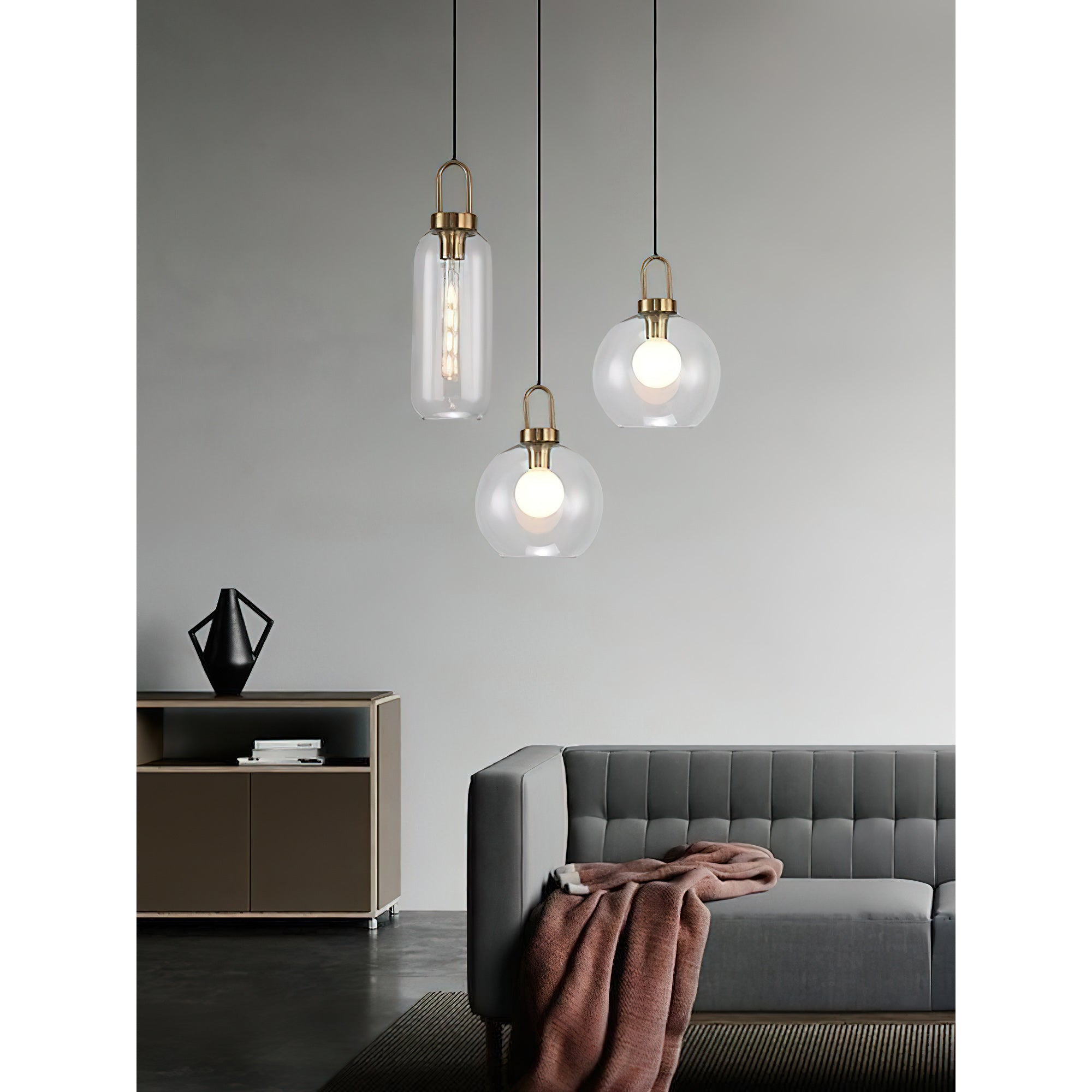 Iona Glass Globe Pendant Light