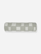 Bela Bolster Pillow | Organic Checkerboard Design, Woven Texture