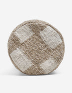 Bela Bolster Pillow | Organic Checkerboard Design, Woven Texture