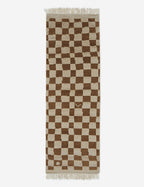 Bramble Hand-Knotted Wool Rug | Irregular Checkerboard Design