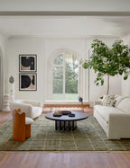 Bask Irregular Grid Wool Rug | Hand-Knotted, Geometric Accents