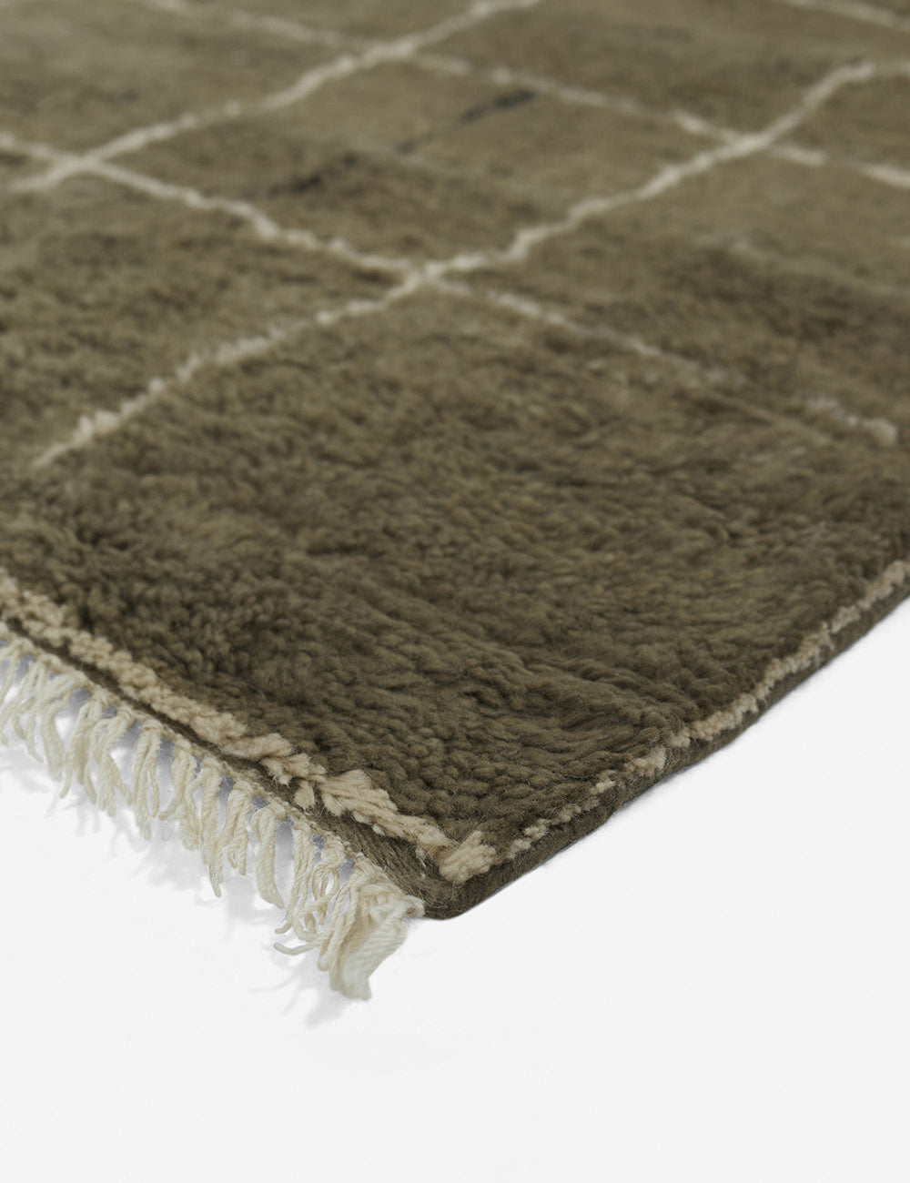Bask Irregular Grid Wool Rug | Hand-Knotted, Geometric Accents