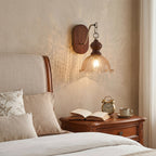 Iselore Crackle Glass Blossom Wall Sconce