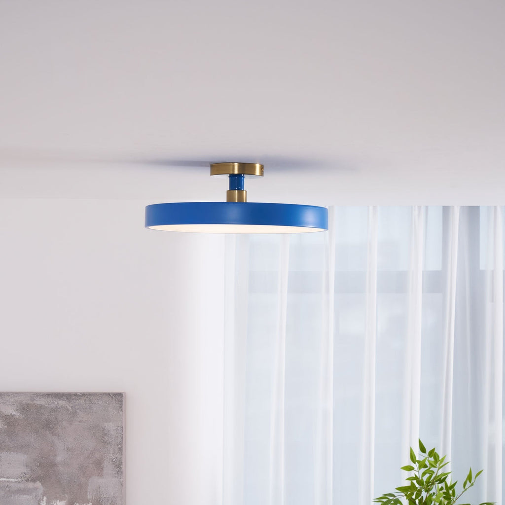 Modern Round LED Flush Mount Ceiling Light 1-Light