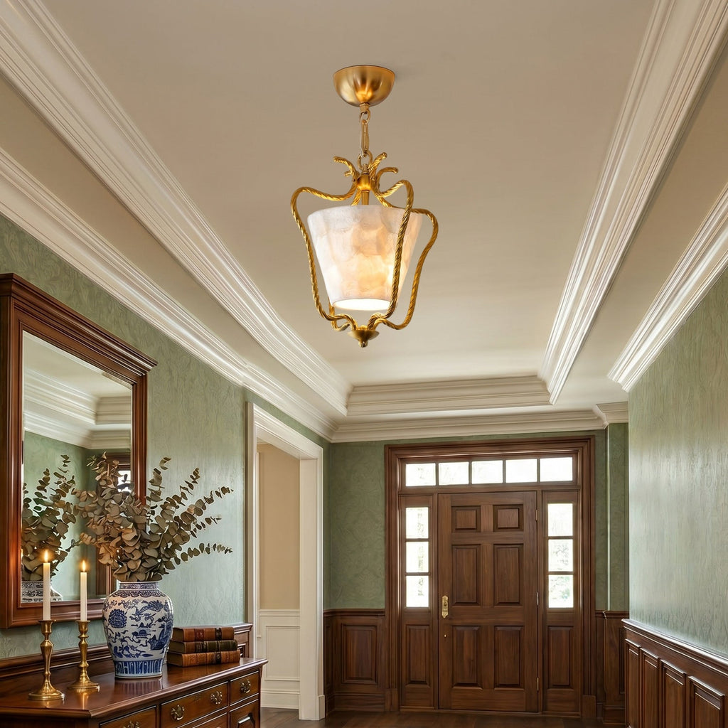 Isla Natural Seashell Flush Mount Ceiling Light