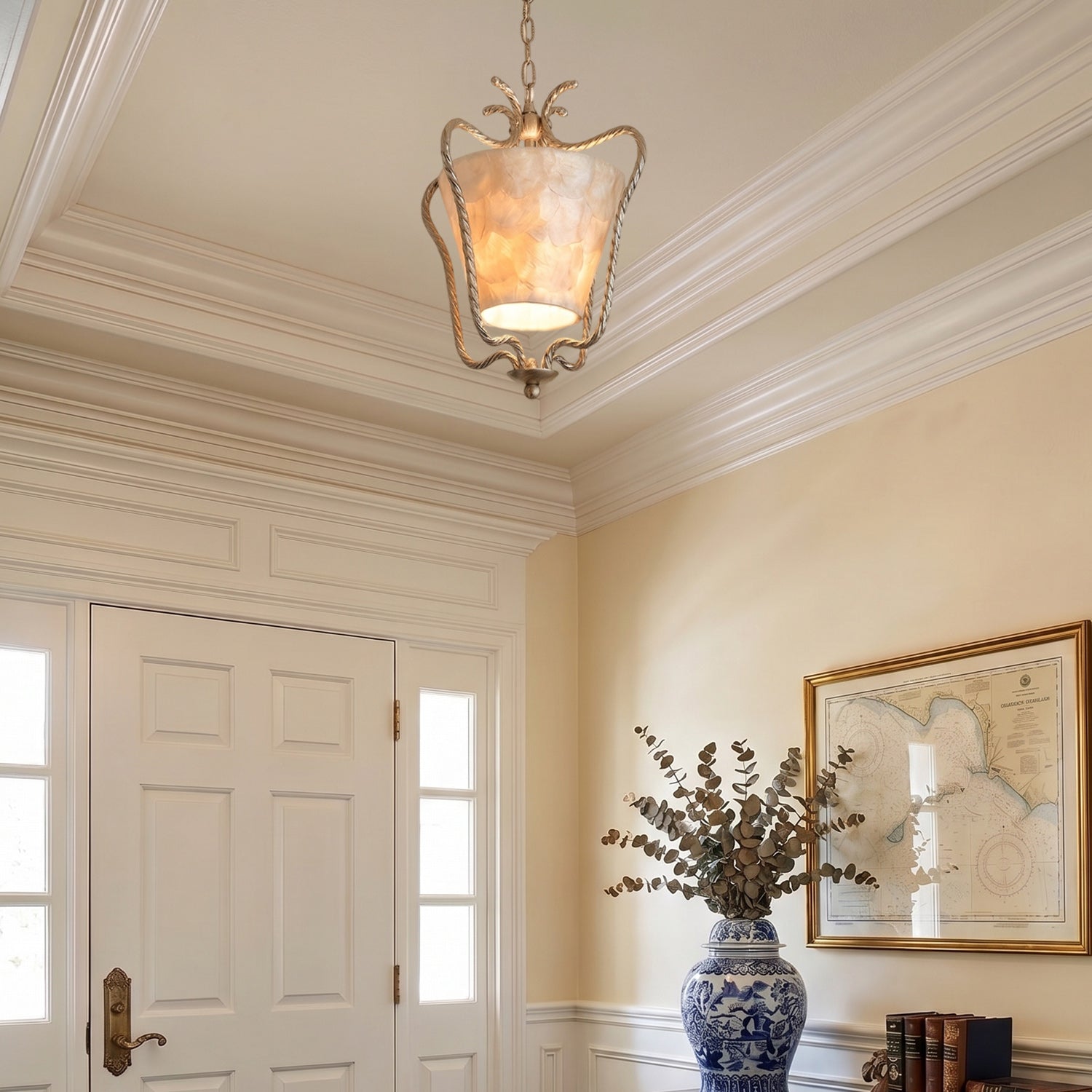 Isla Natural Seashell Flush Mount Ceiling Light