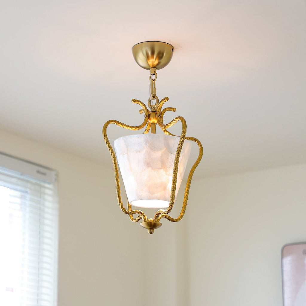 Isla Natural Seashell Flush Mount Ceiling Light