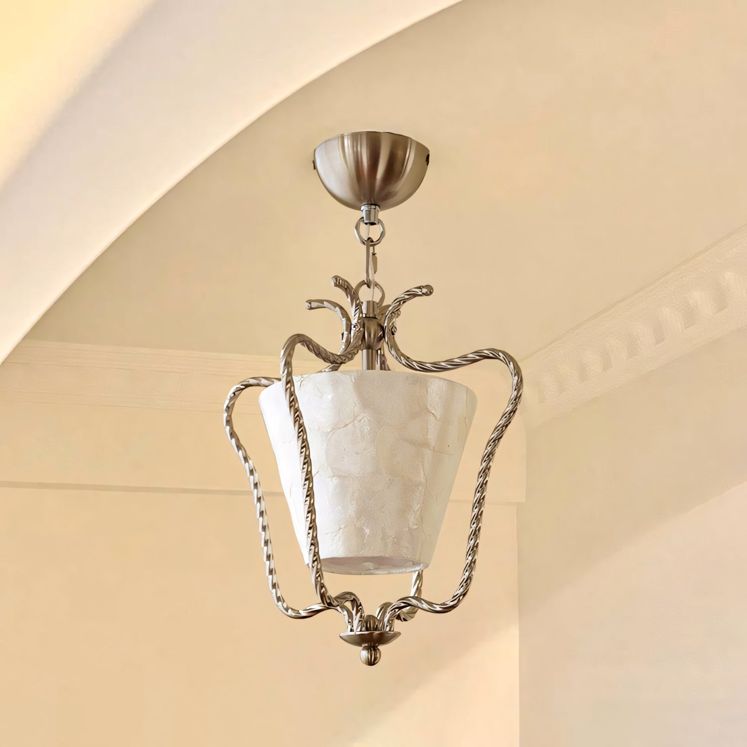 Isla Natural Seashell Flush Mount Ceiling Light
