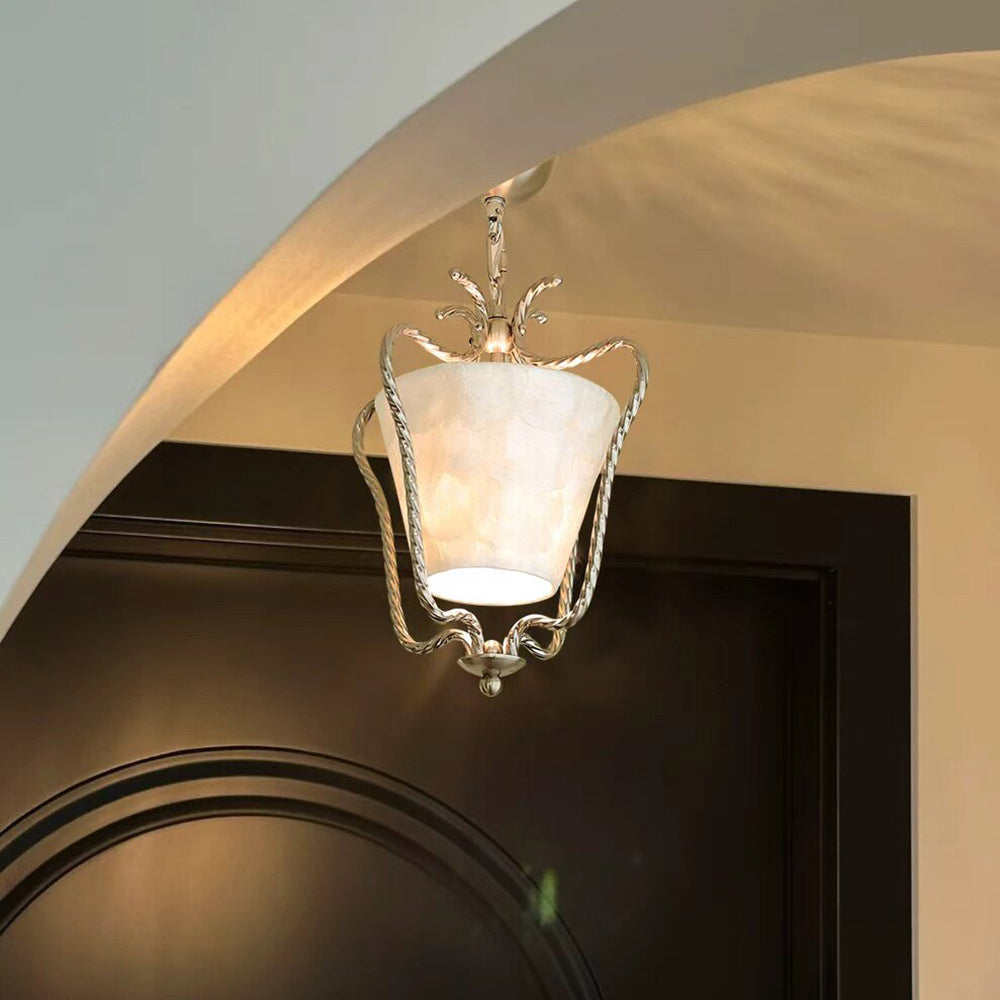 Isla Natural Seashell Flush Mount Ceiling Light