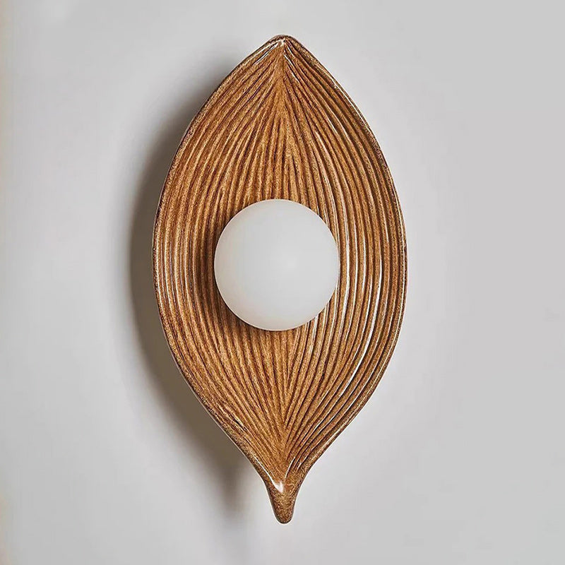 Iyana Resin Leaf Wall Sconce