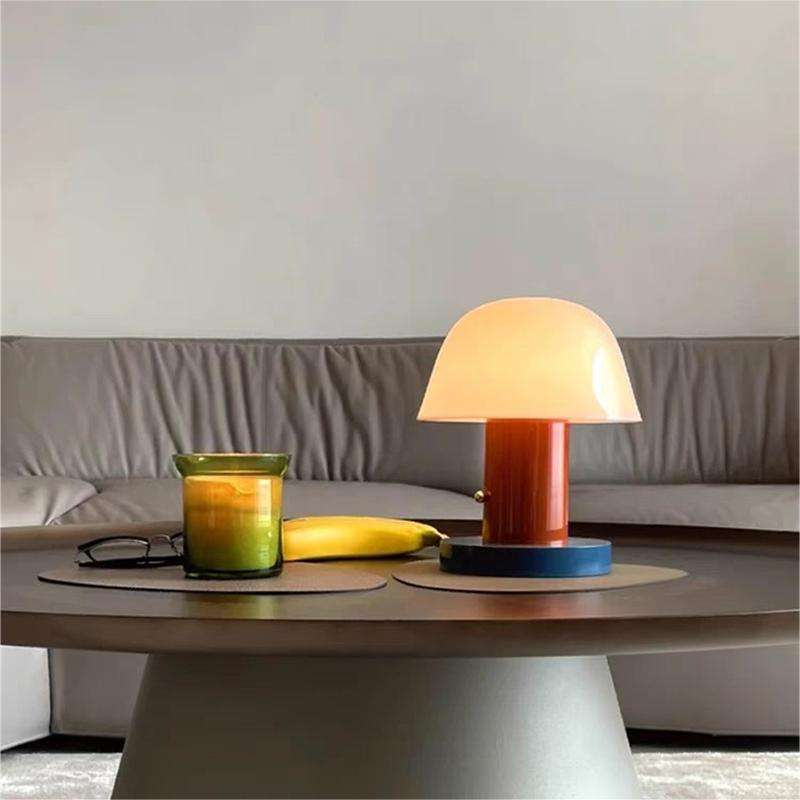 Bello Mushroom Table Lamp | Rechargeable LED, Touch Control Dimming