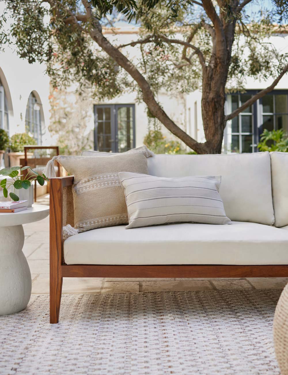 Mira Accent Pillow | Tasseled Corners, Indoor/Outdoor Use