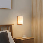 Hikari – Wooden Glass Rectangular LED Wall Lamp