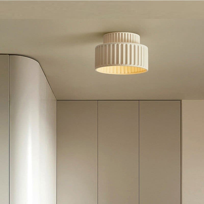 Bela Compacte Plafondlamp | Duurzaam Hars, Retro Ontwerp