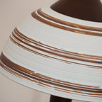 Retro Ceramic and Wood Table Lamp 9.1"