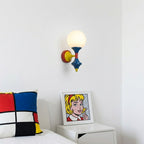 Postmodern Geometric Color-Block Wall Sconce