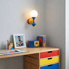 Postmodern Geometric Color-Block Wall Sconce