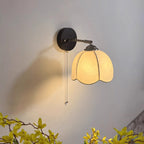 Farmhouse Wood-Backed Dome Wall Sconce
