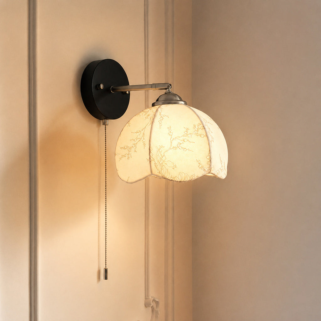 Farmhouse Wood-Backed Dome Wall Sconce