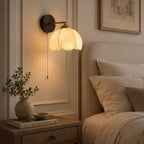 Farmhouse Wood-Backed Dome Wall Sconce