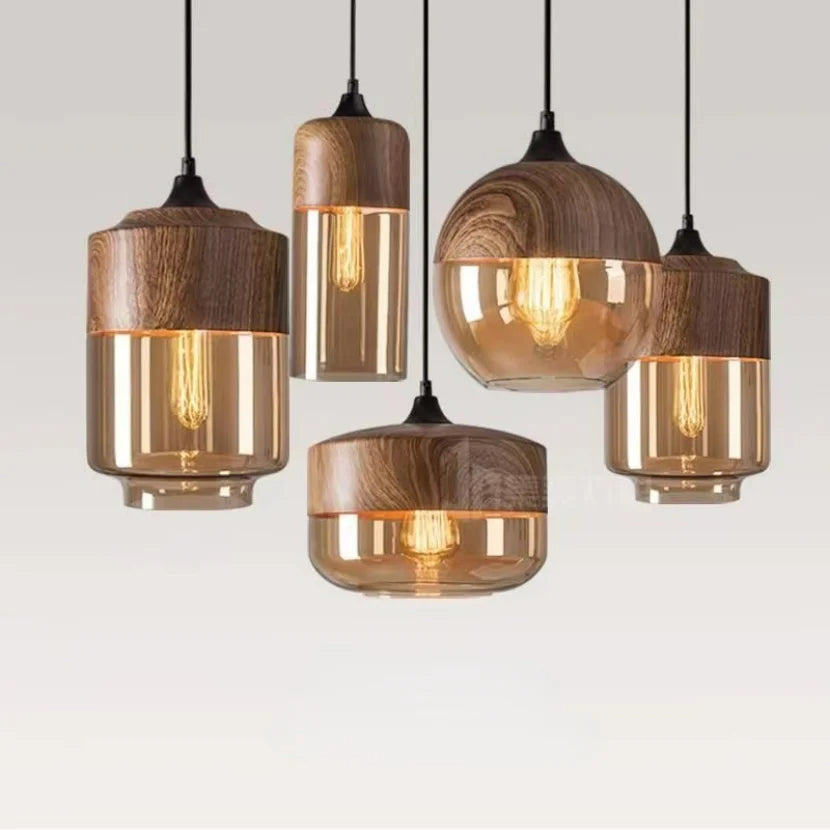 Laurissa - Luxury Hanging Lamp Mouth-Blown Glass Adjustable Cord