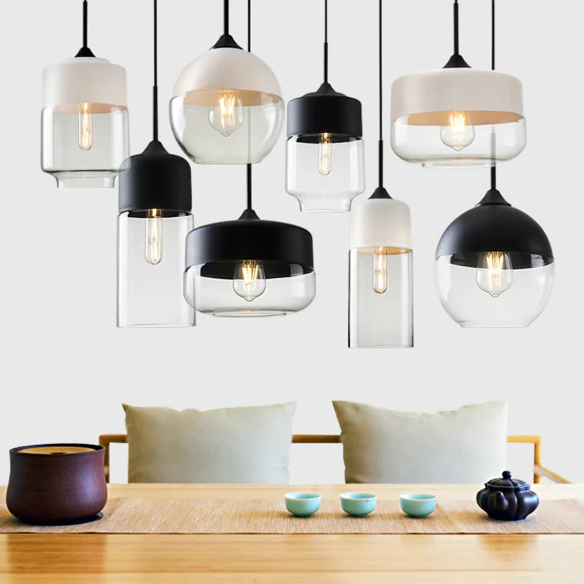 Laurissa - Luxury Hanging Lamp Mouth-Blown Glass Adjustable Cord