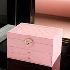 Jewelry Box, Multi Layer Design, Multiple Compartments, Drawer Storage