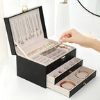 Jewelry Box, Multi Layer Design, Multiple Compartments, Drawer Storage