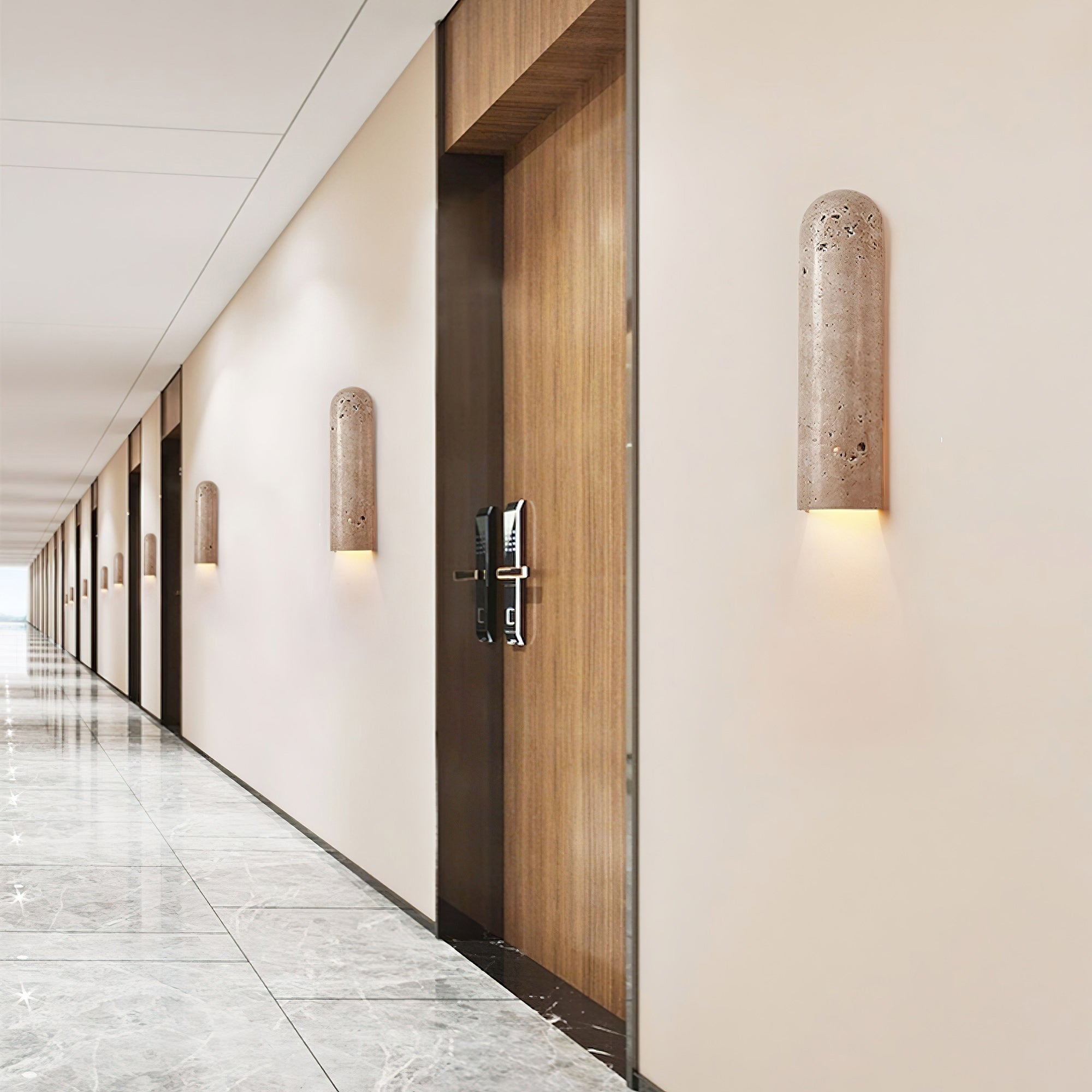 Travertine Up & Down Wall Sconce