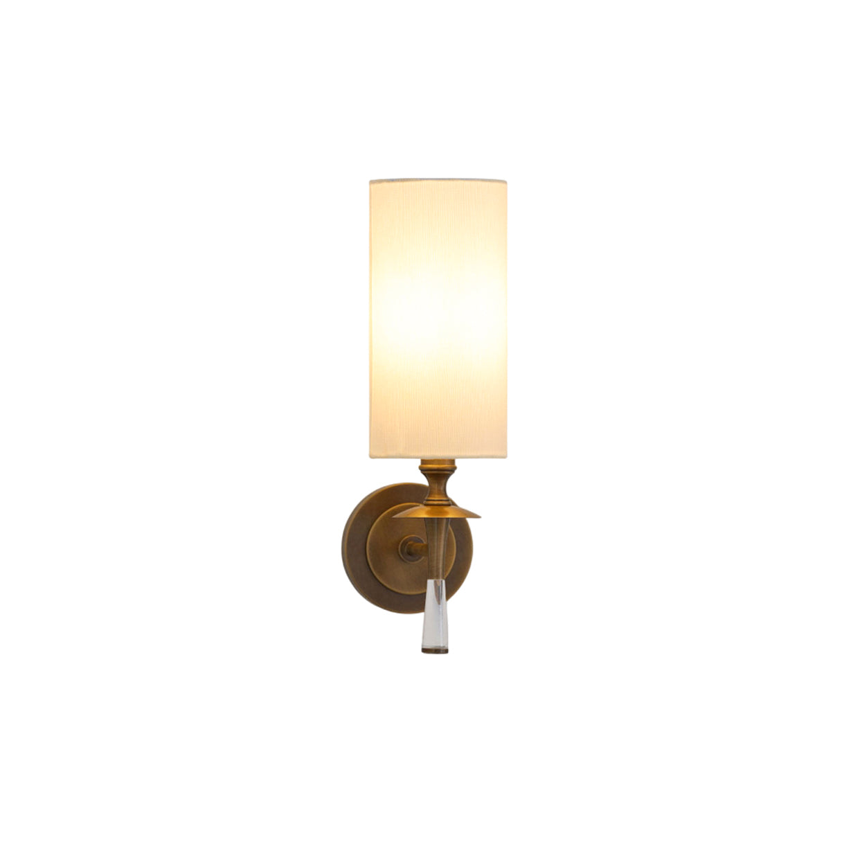 Fabric Column Torch Wall Sconce