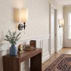 Fabric Column Torch Wall Sconce