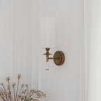 Fabric Column Torch Wall Sconce