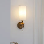 Fabric Column Torch Wall Sconce