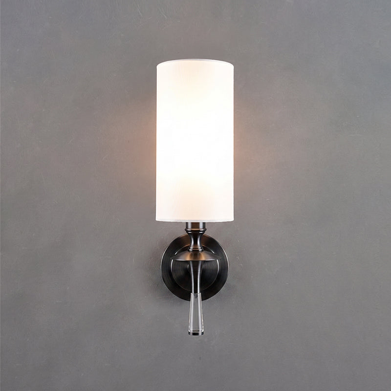 Fabric Column Torch Wall Sconce