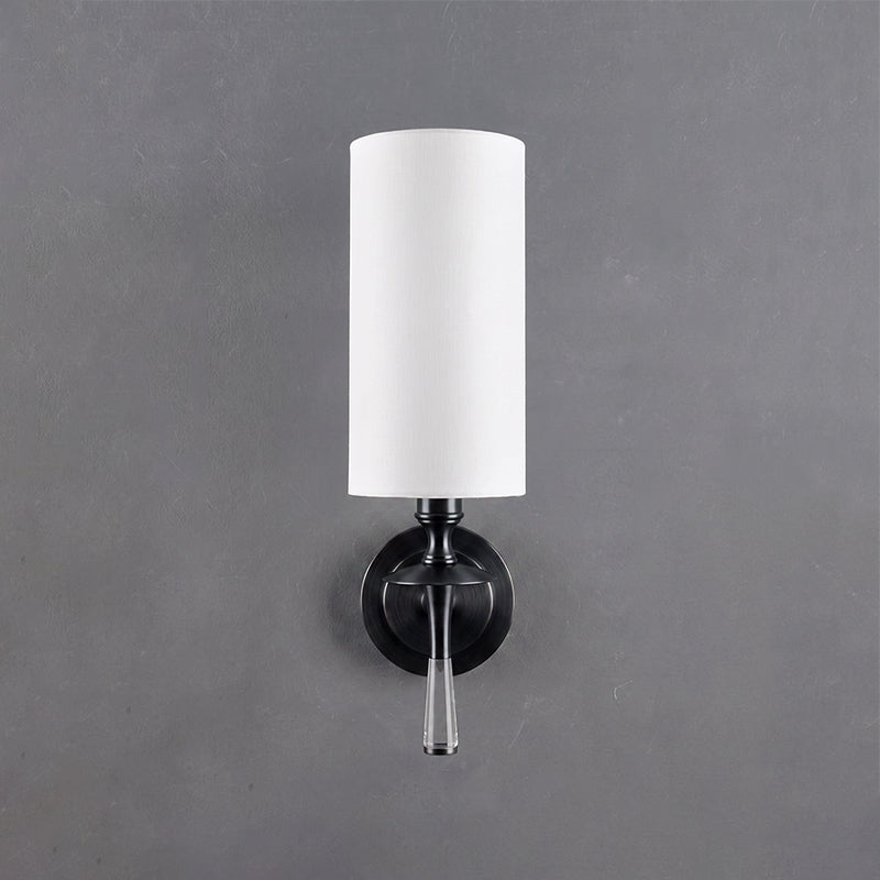 Fabric Column Torch Wall Sconce
