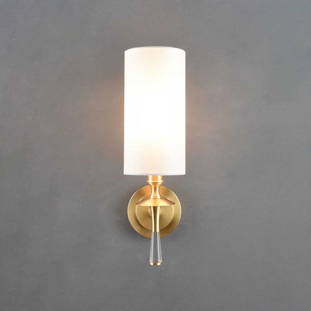 Fabric Column Torch Wall Sconce
