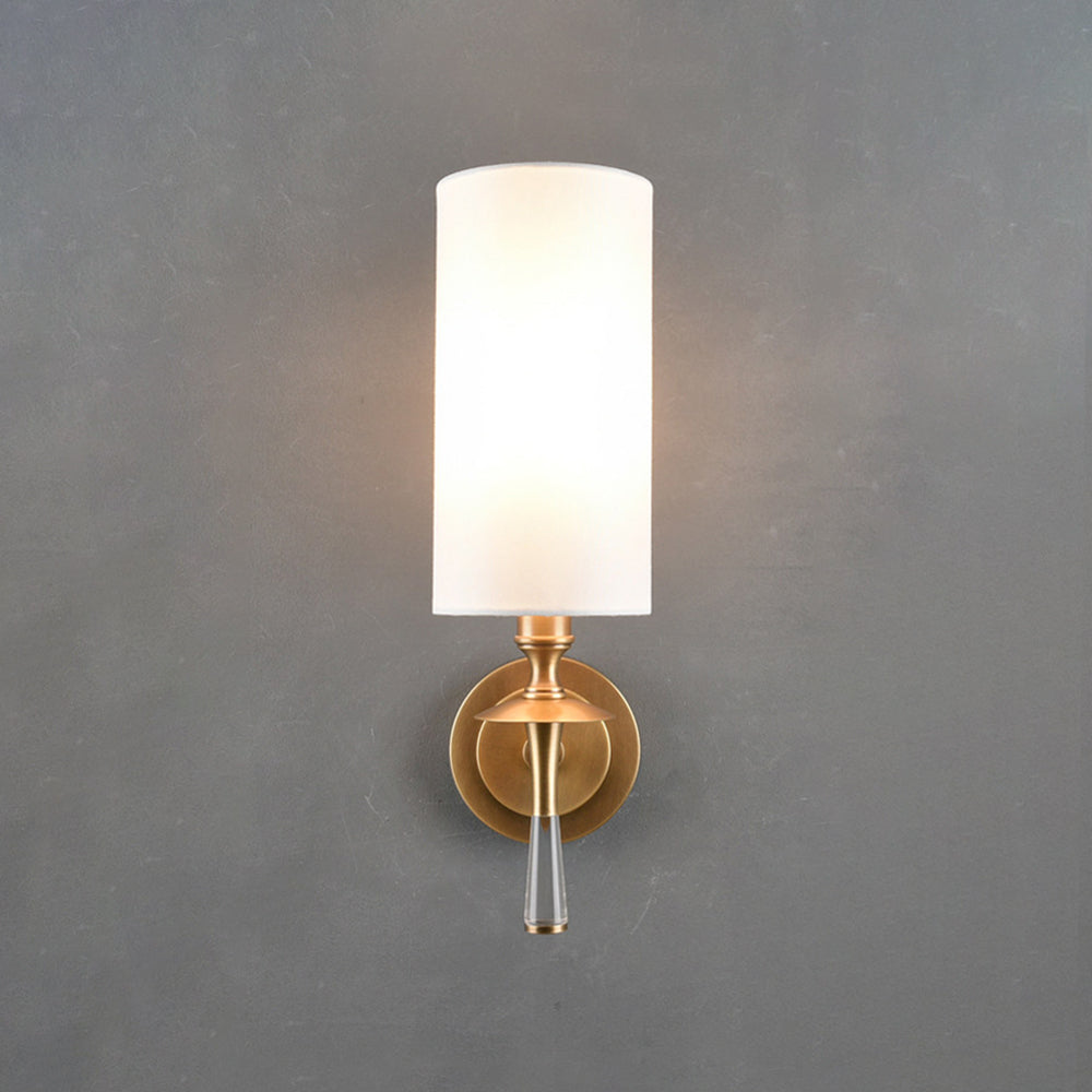 Fabric Column Torch Wall Sconce