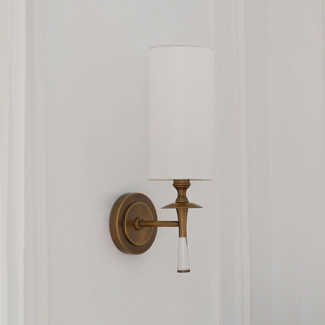 Fabric Column Torch Wall Sconce