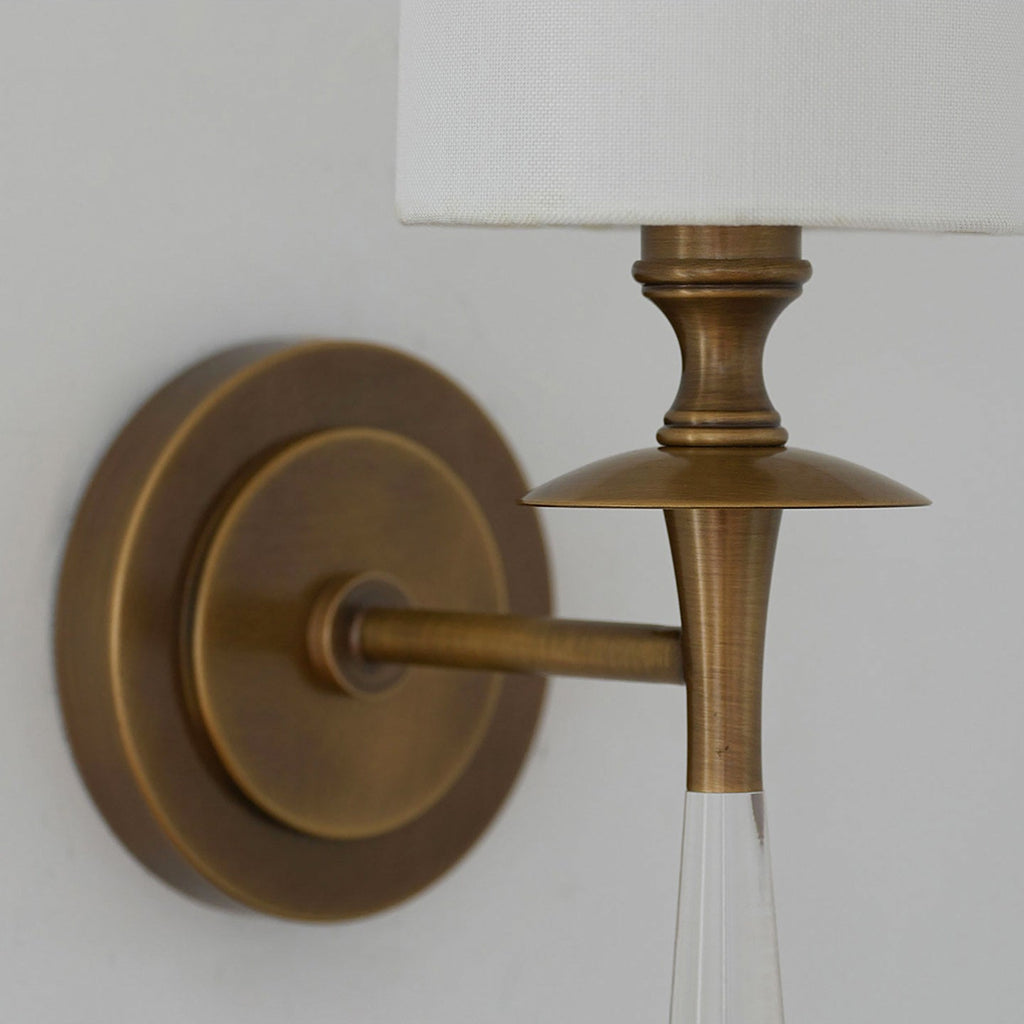 Fabric Column Torch Wall Sconce