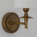 Fabric Column Torch Wall Sconce